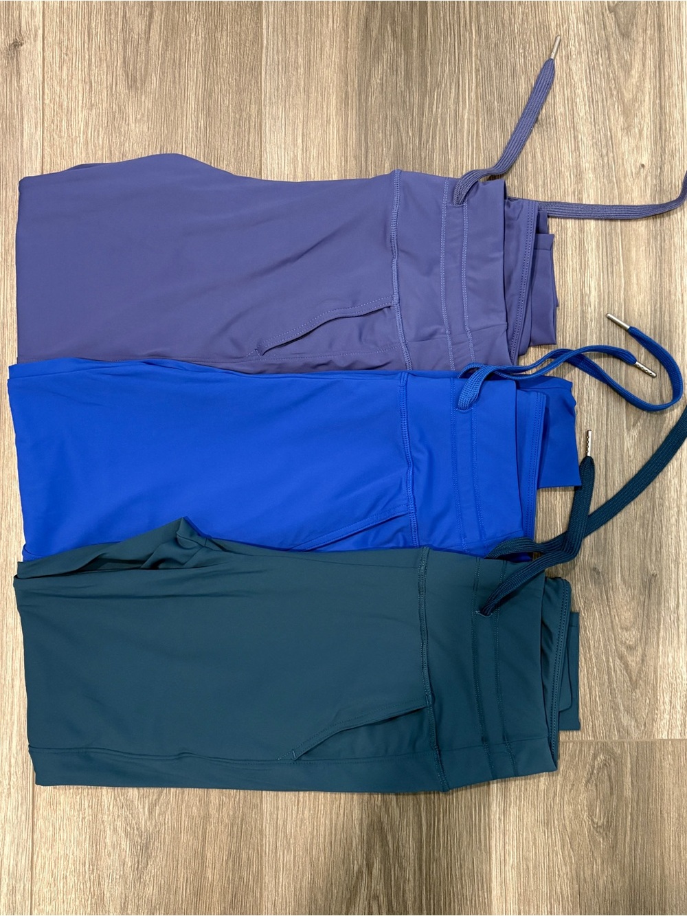 HALARA Athletic Drawstring Pants in Slate Blue-Set of 3